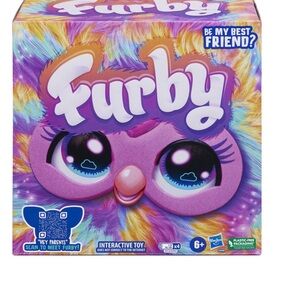 FURBY Tie-Dye Plush Toy , Voice-Activated,15 Fashion Accesories, Interactive Toy